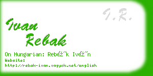 ivan rebak business card